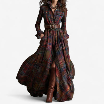 Winifred Timeless Plaid Maxi