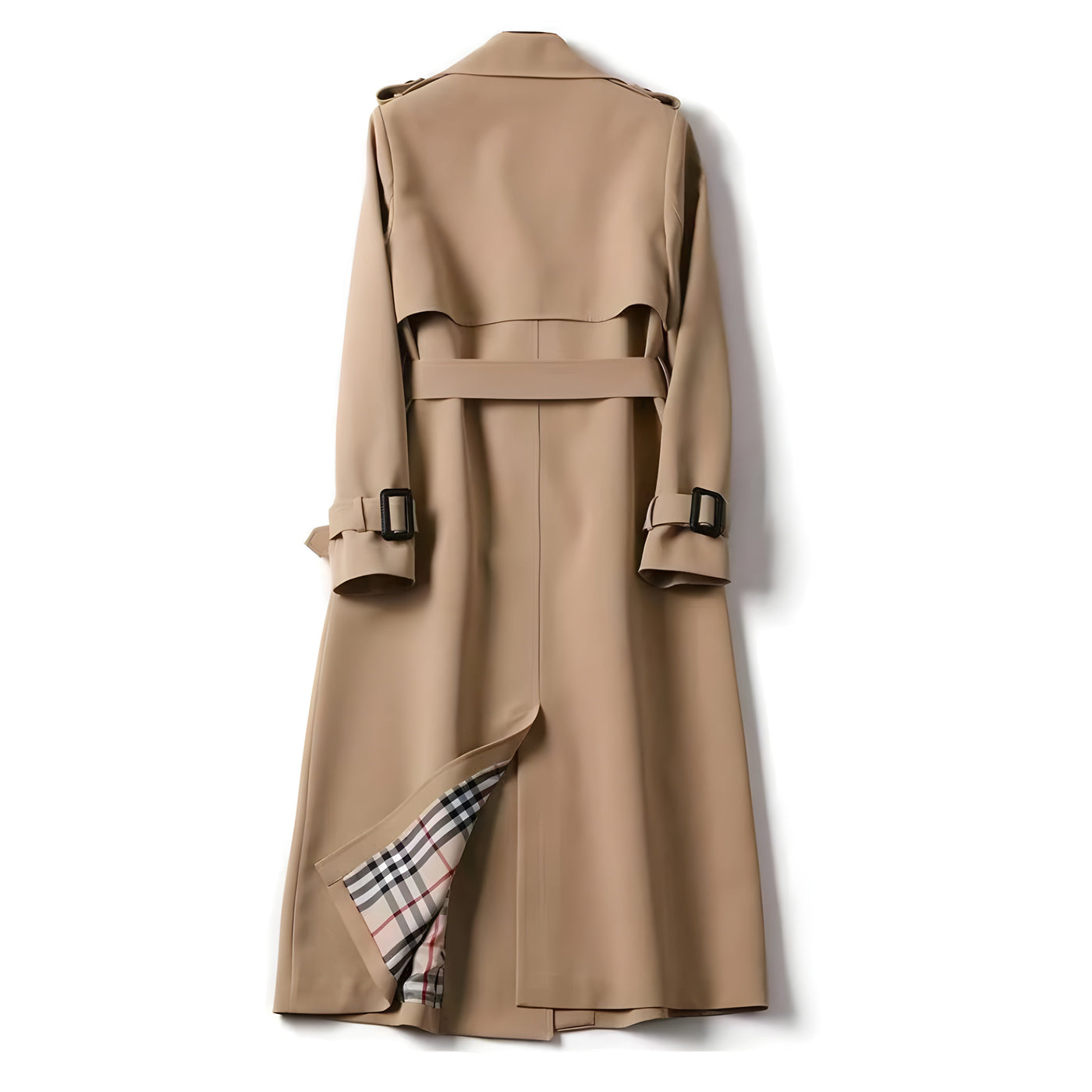Pamela | Classic Long Trench Coat with Belt