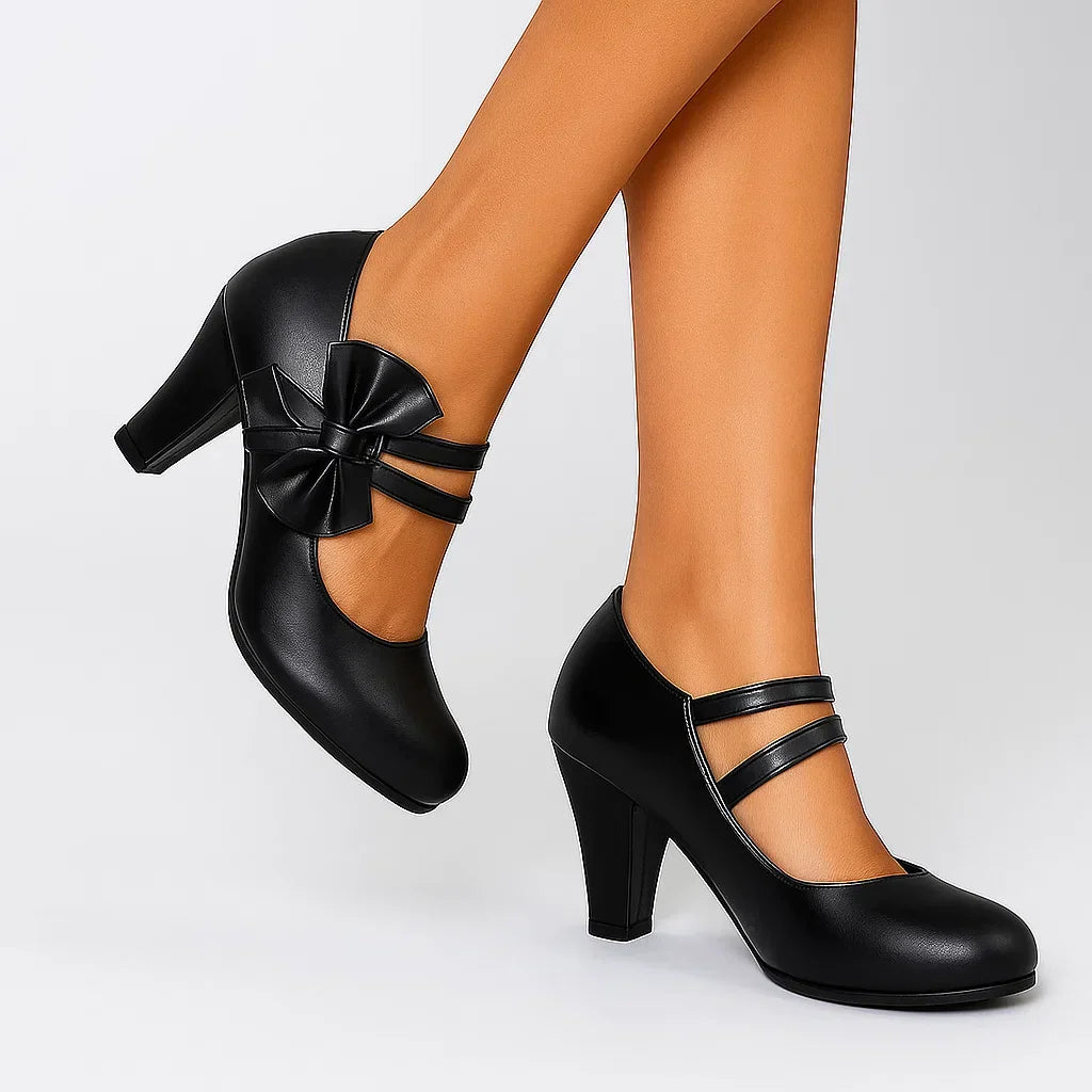 BRITTANY BOW HEELS