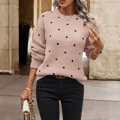Anne - Knitted Sweater with Dots