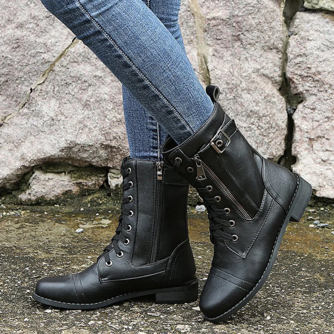 Edyth| Leather Boots