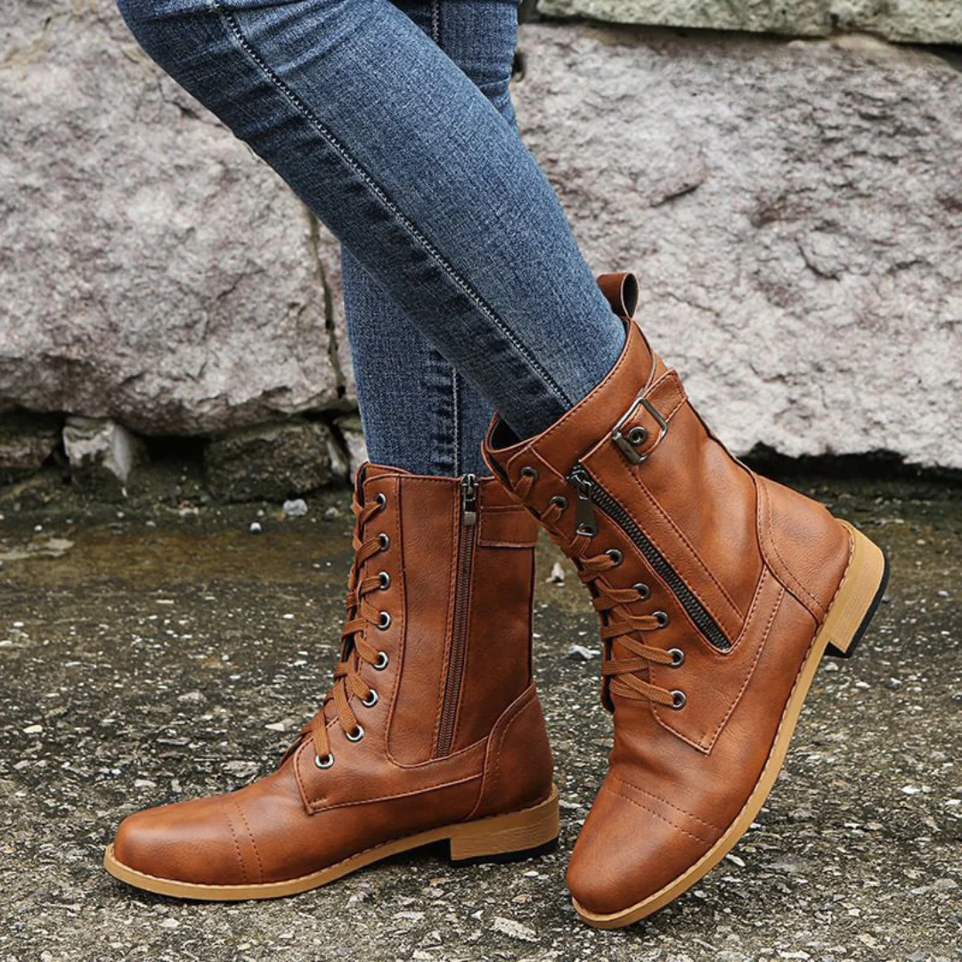 Edyth| Leather Boots