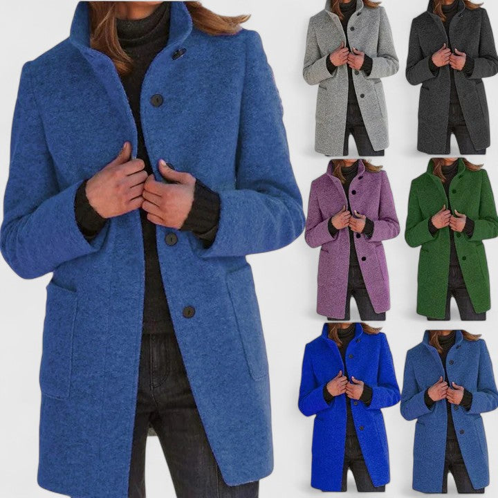 Nancy | Warm and Elegant Wool Blend Coat