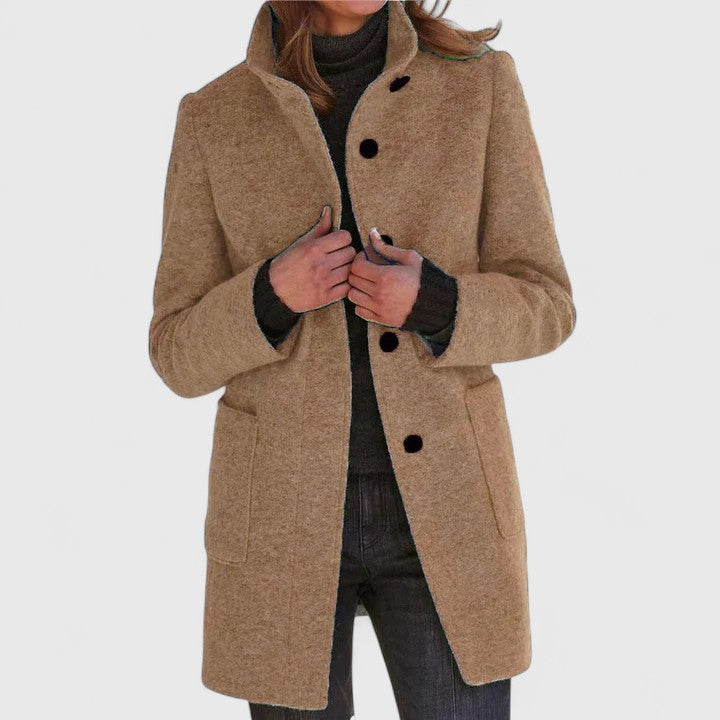 Nancy | Warm and Elegant Wool Blend Coat