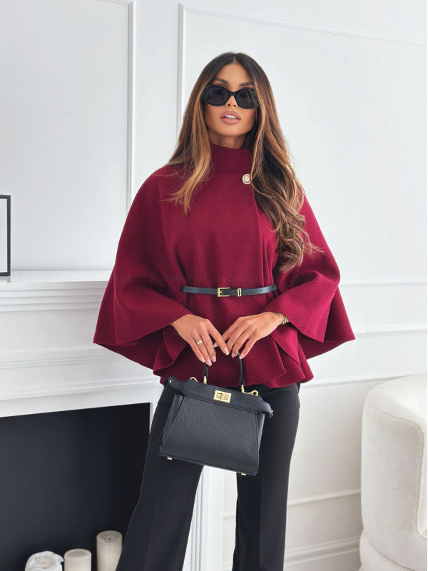 Barbara | Elegant Cape with Belt for Women