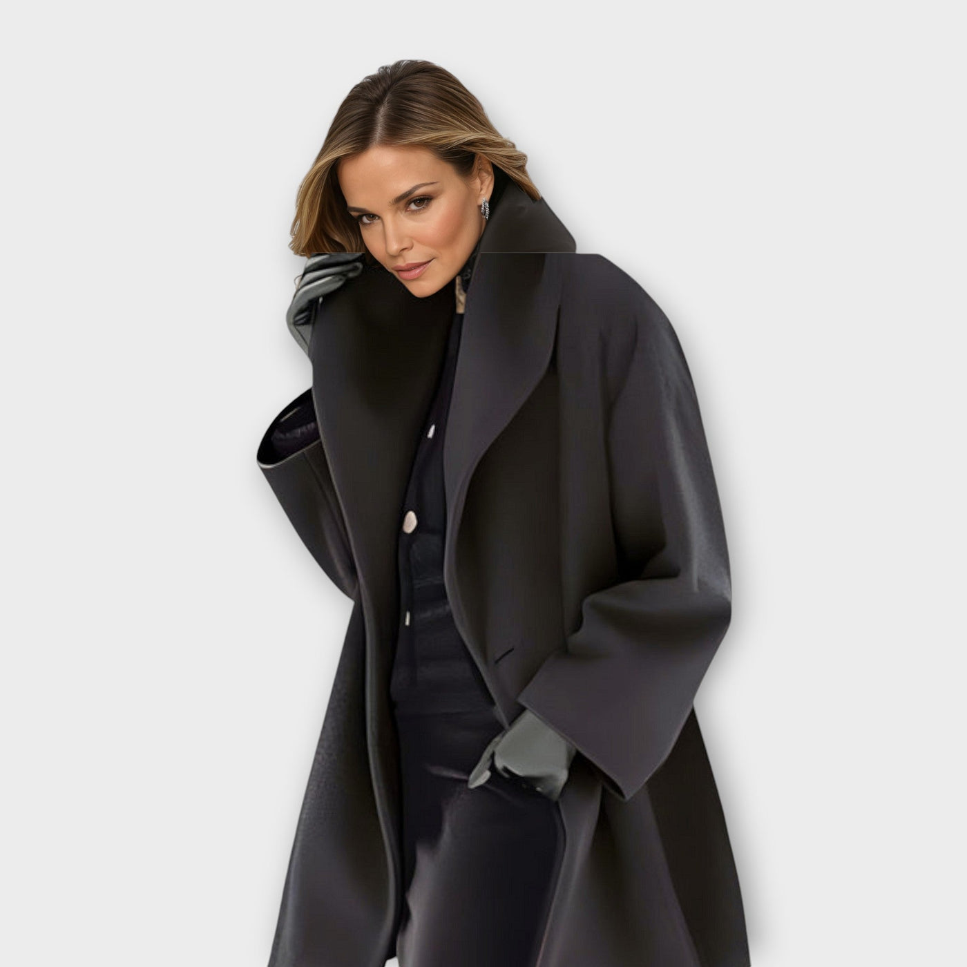 Joyce | Loose-Fitting Coat with Wide Collar for Women