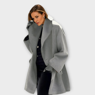 Joyce | Loose-Fitting Coat with Wide Collar for Women
