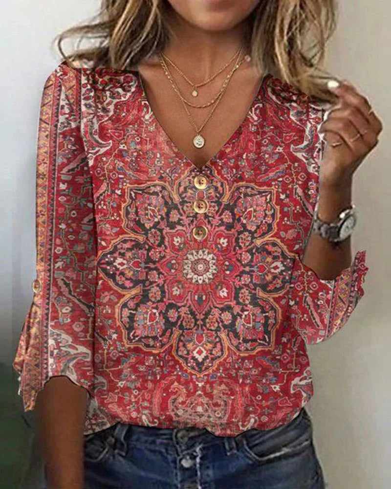 Jillian | Vintage Boho Blouse